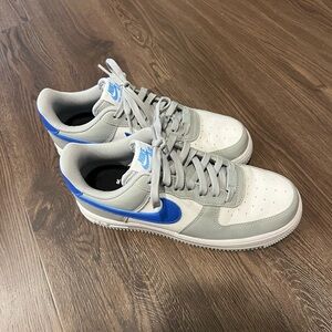 Nike Airforce 1s White and Blue